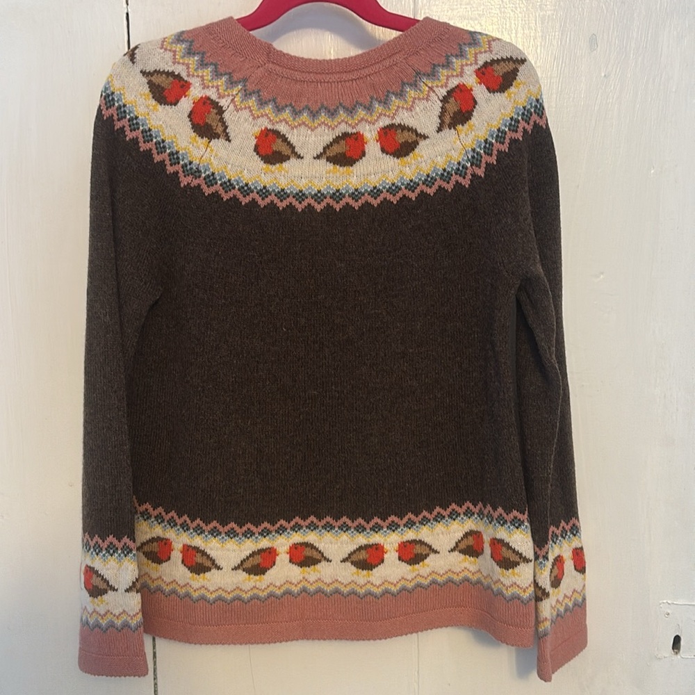 Girls Multicolor Mini Boden  Sweater
NWT cute bird design
No flaws - Picture 2 of 4